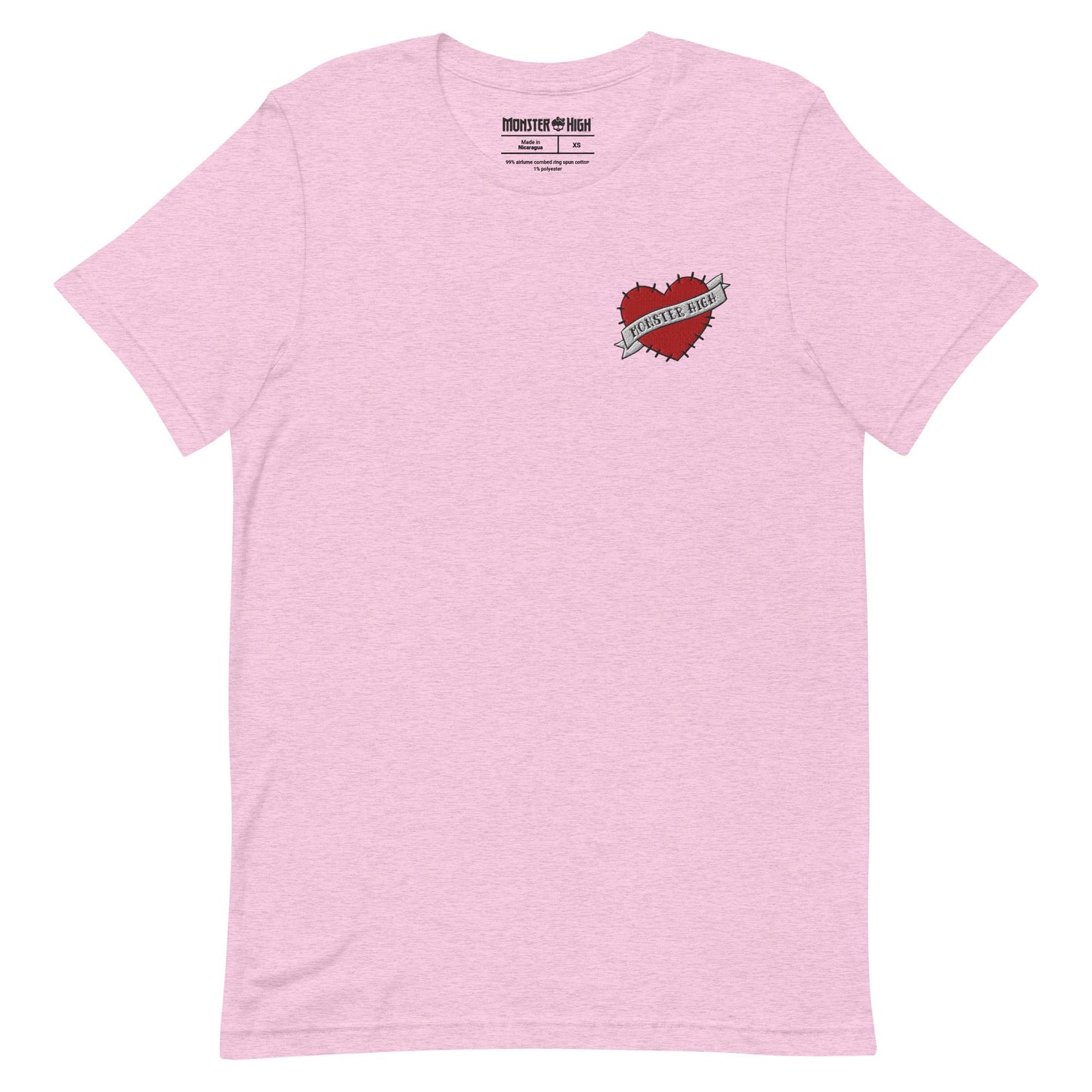 Monster High Embroidered Logo Heart T-Shirt - Áo Thun Thêu Logo Trái Tim - Mattel Creations - Hình ảnh sản phẩm