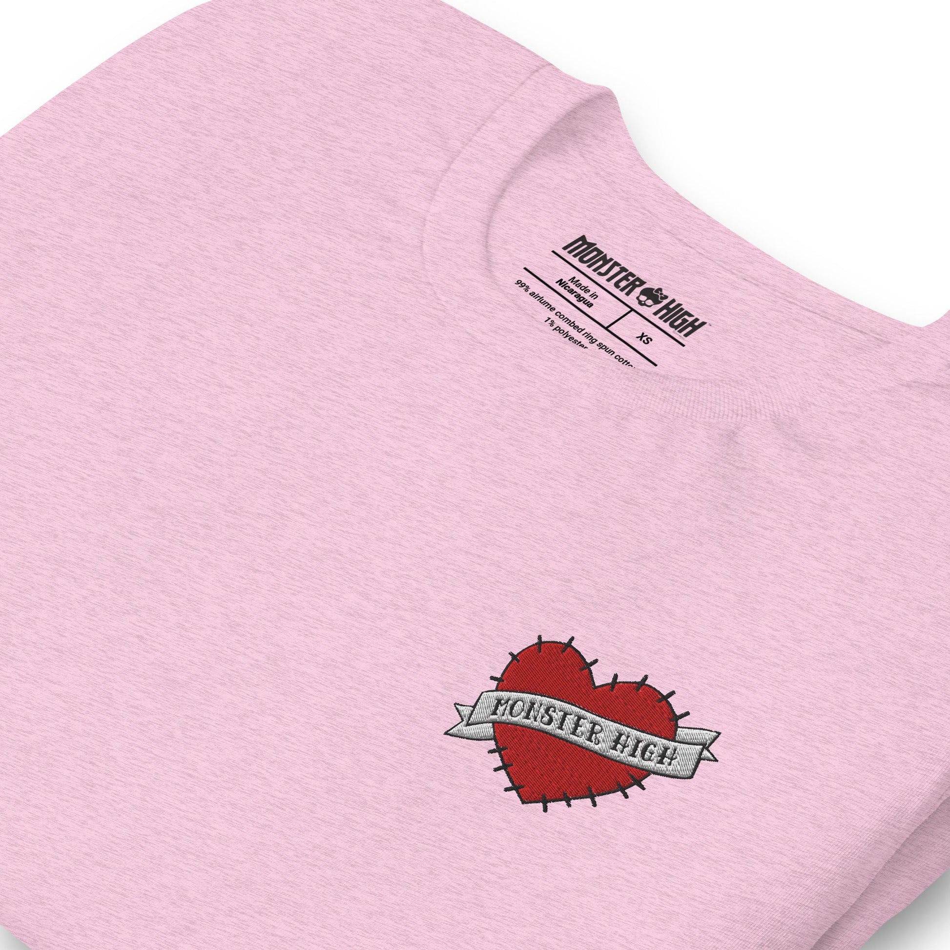 Monster High Embroidered Logo Heart T-Shirt - Áo Thun Thêu Logo Trái Tim - Mattel Creations - Hình ảnh bổ sung 5