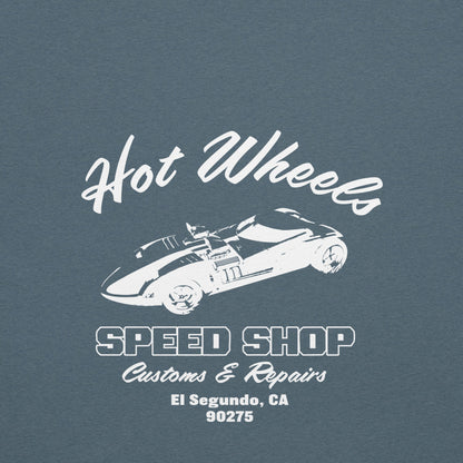 Hot Wheels Speed Shop Embroidered Blue T-Shirt