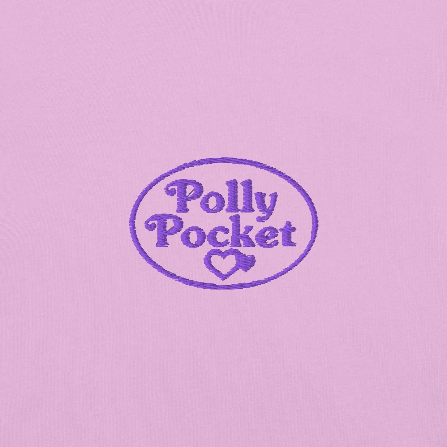 Polly Pocket Icons Embroidered Pink T-Shirt