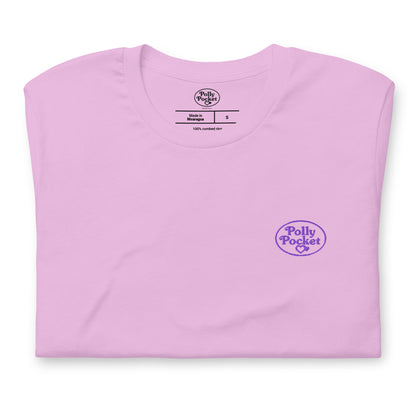 Polly Pocket Icons Embroidered Pink T-Shirt