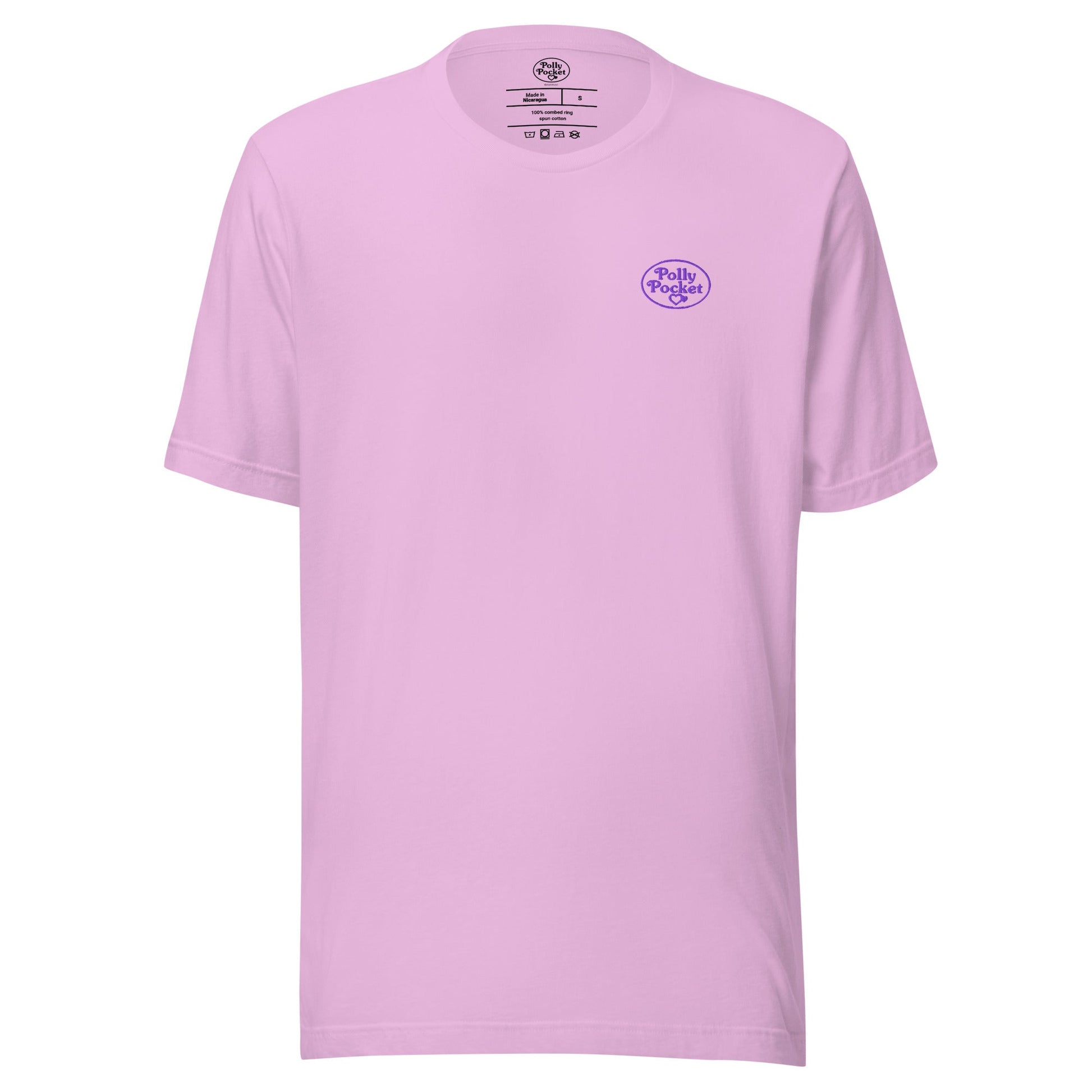 Polly Pocket Icons Embroidered Pink T-Shirt