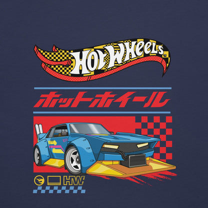 Hot Wheels in Kanji Navy T-Shirt