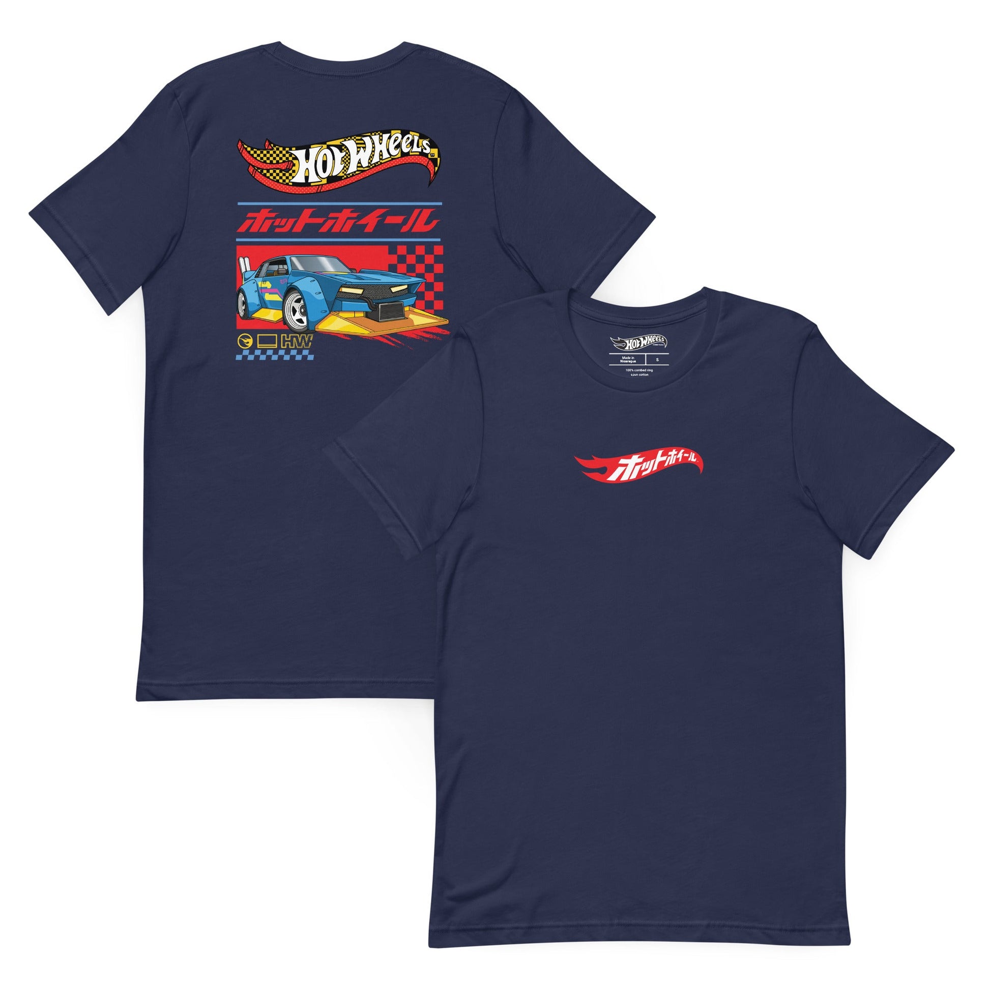 Hot Wheels in Kanji Navy T-Shirt