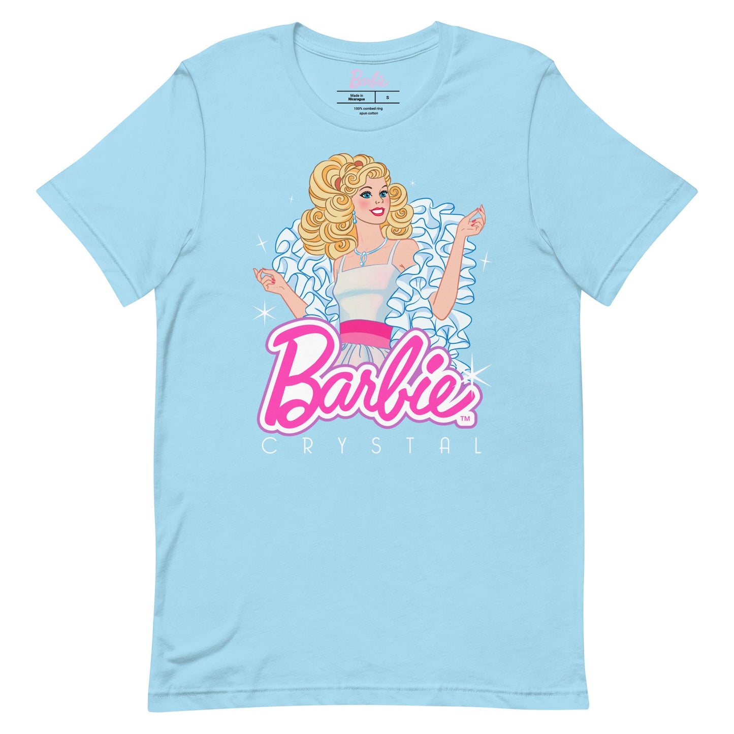 Barbie 1980's Crystal Blue T-Shirt Áo Thun Unisex Mattel Creations - Hình ảnh sản phẩm