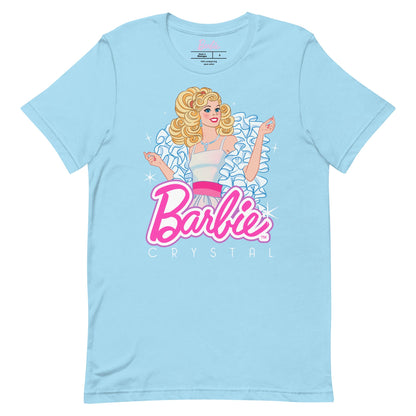 Barbie 1980's Crystal Blue T-Shirt Áo Thun Unisex Mattel Creations - Hình ảnh sản phẩm