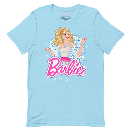 Barbie 1980's Crystal Blue T-Shirt Áo Thun Unisex Mattel Creations - Hình ảnh sản phẩm