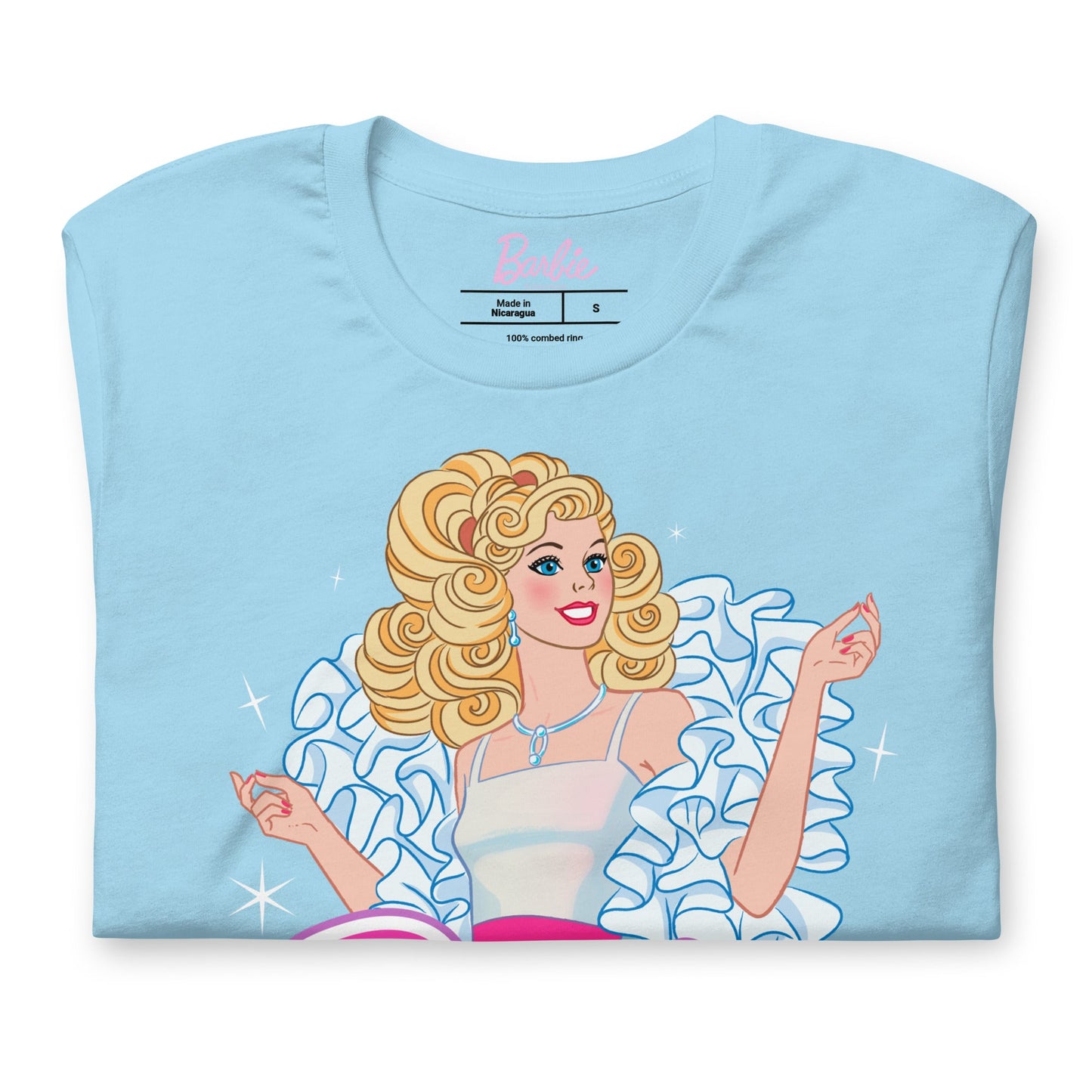 Barbie 1980's Crystal Blue T-Shirt Áo Thun Unisex Mattel Creations - Hình ảnh bổ sung 4
