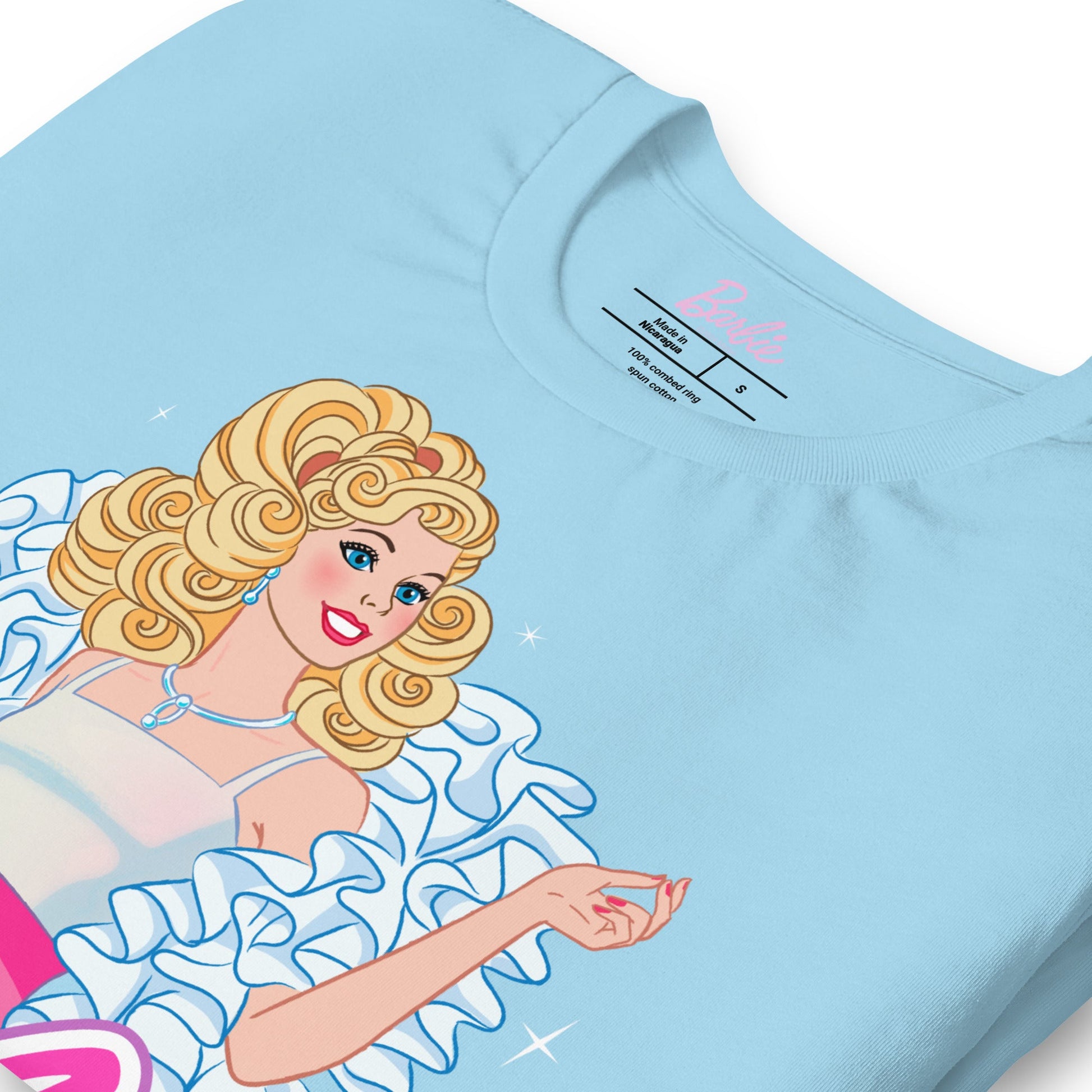 Barbie 1980's Crystal Blue T-Shirt Áo Thun Unisex Mattel Creations - Góc nhìn khác 3