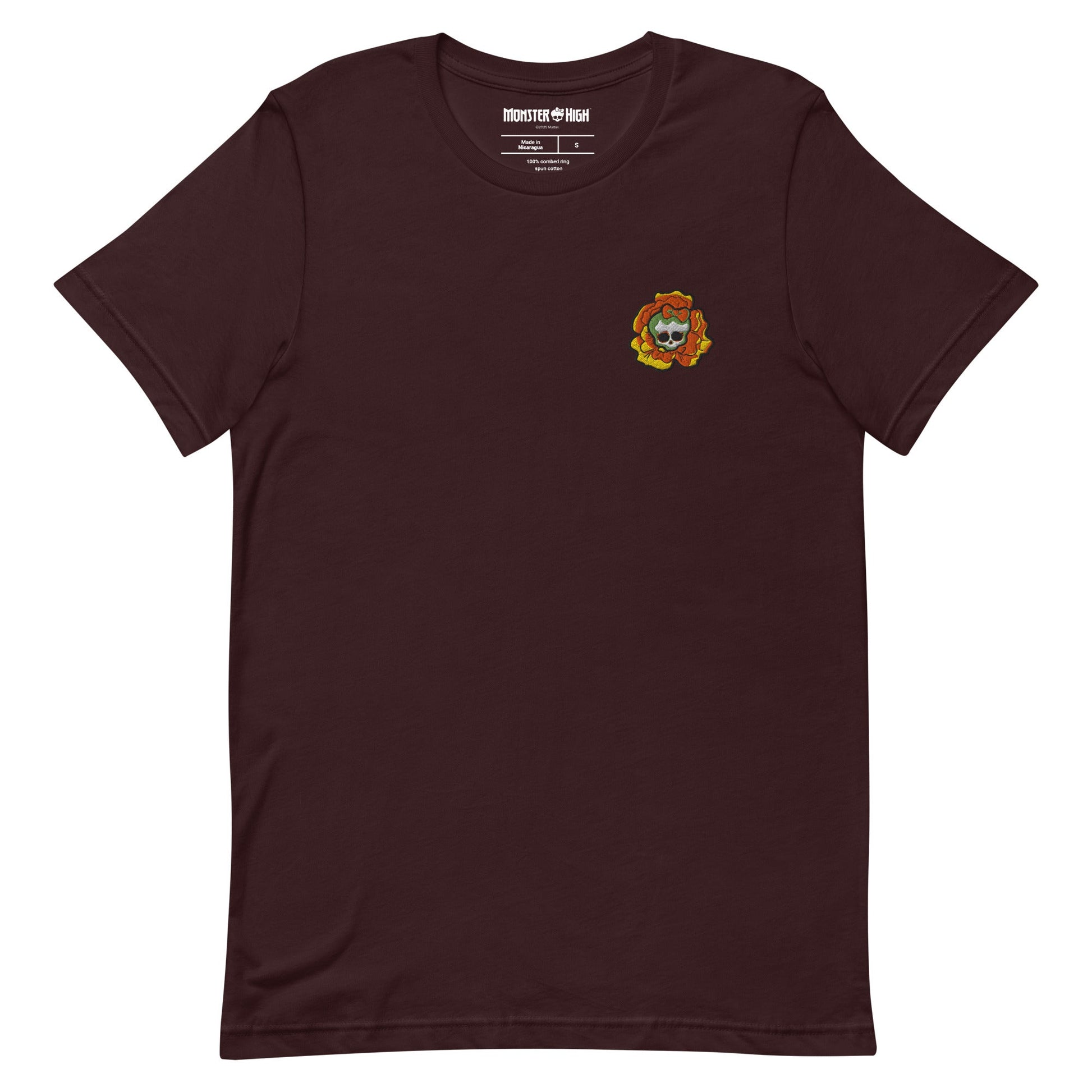 Monster High Skelita Día de Muertos Embroidered Oxblood T-Shirt