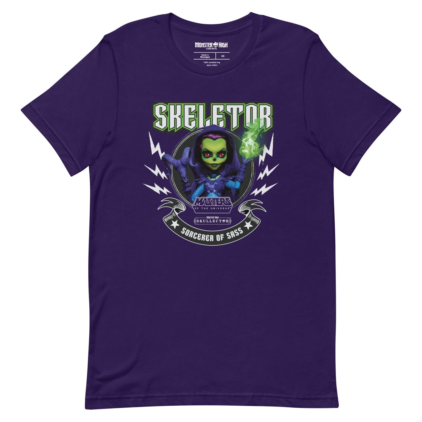 Monster High Masters of the Universe Skeletor Purple T-shirt