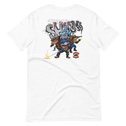 Street Sharks Spray Paint T-Shirt - Áo Thun Unisex In Hình Graffiti - Mattel Creations - Hình ảnh sản phẩm