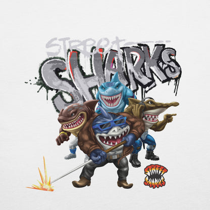 Street Sharks Spray Paint T-Shirt - Áo Thun Unisex In Hình Graffiti - Mattel Creations - Hình ảnh bổ sung 5