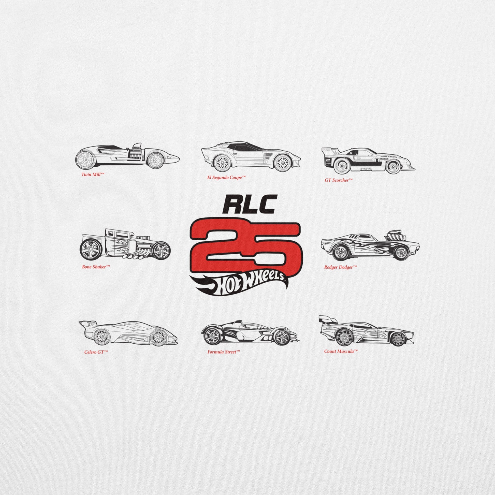 Hot Wheels 2025 RLC Membership White T-Shirt