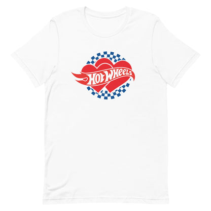 Hot Wheels Checkered Hearts T-Shirt - Áo Thun Unisex 100% Cotton - Mattel Creations Exclusive