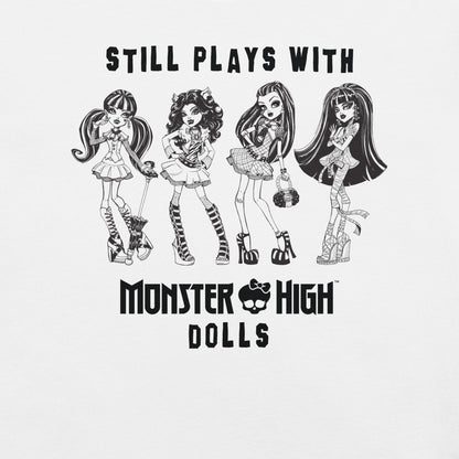 Monster High Still Plays with Monster High Dolls White T-Shirt