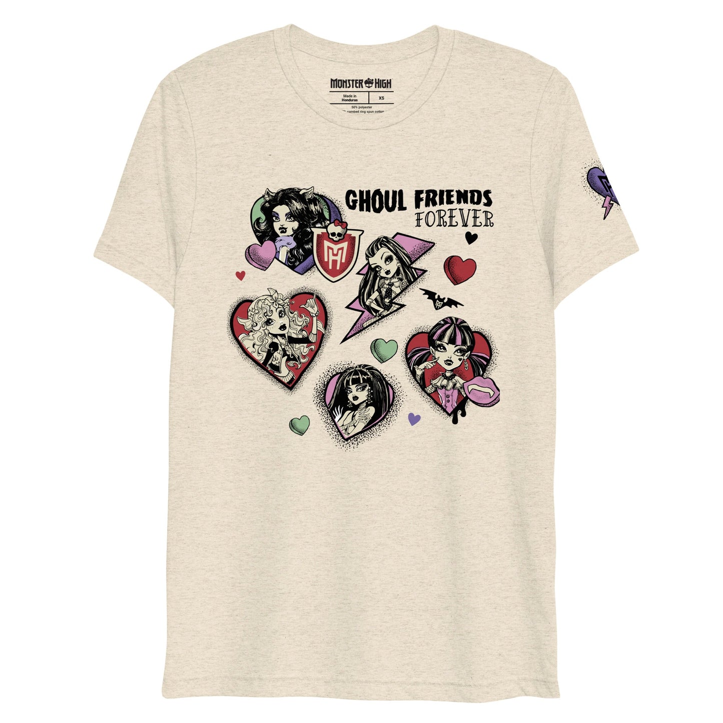 Monster High Ghoul Friends Forever T-Shirt - Áo Thun Unisex Chính Hãng Mattel - Hình ảnh sản phẩm