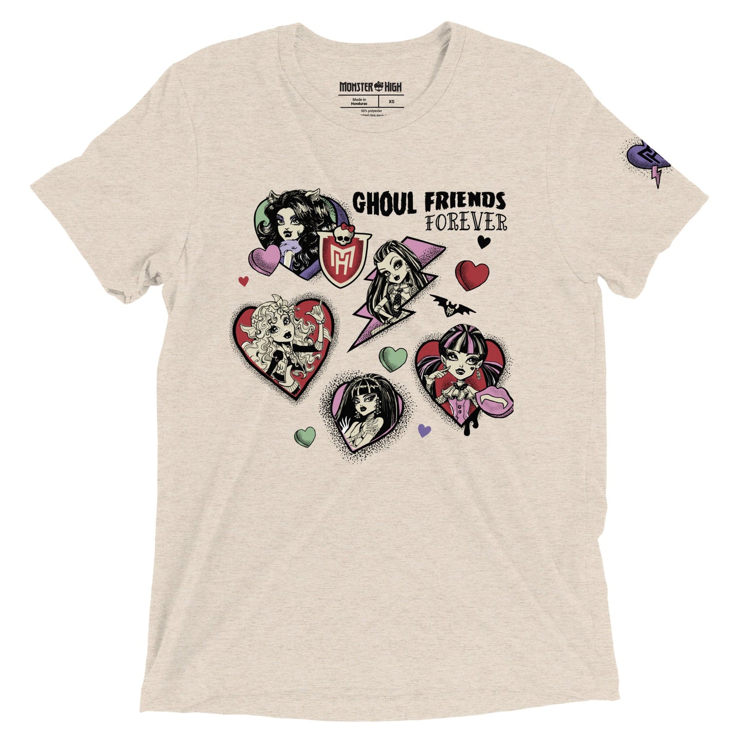 Monster High Ghoul Friends Forever T-Shirt - Áo Thun Unisex Chính Hãng Mattel - Hình ảnh bổ sung 4