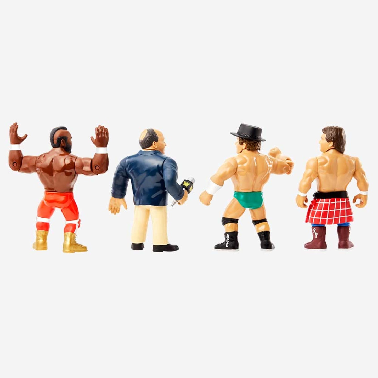 WWE Retro Figures Set Wave 1 - Bộ 4 Mô Hình Đấu Sĩ Huyền Thoại - Mattel Creations - Góc nhìn khác 3