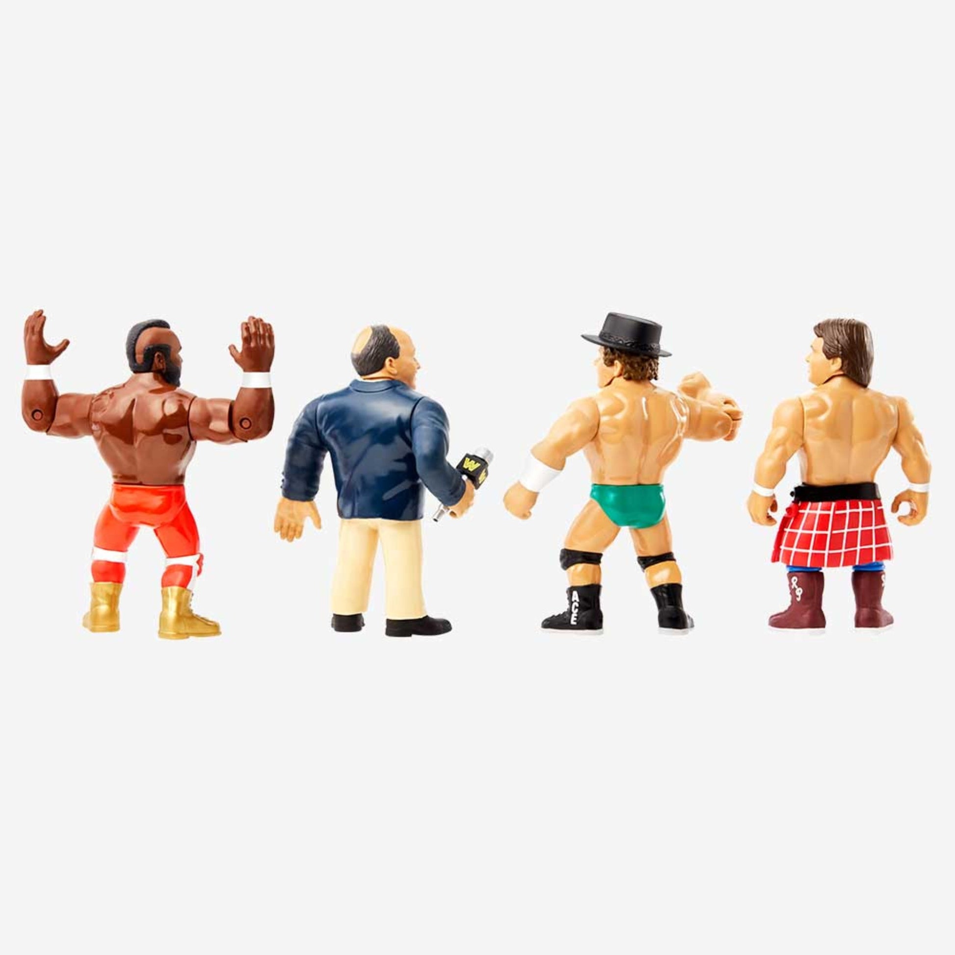 WWE Retro Figures Set Wave 1 - Bộ 4 Mô Hình Đấu Sĩ Huyền Thoại - Mattel Creations - Góc nhìn khác 3