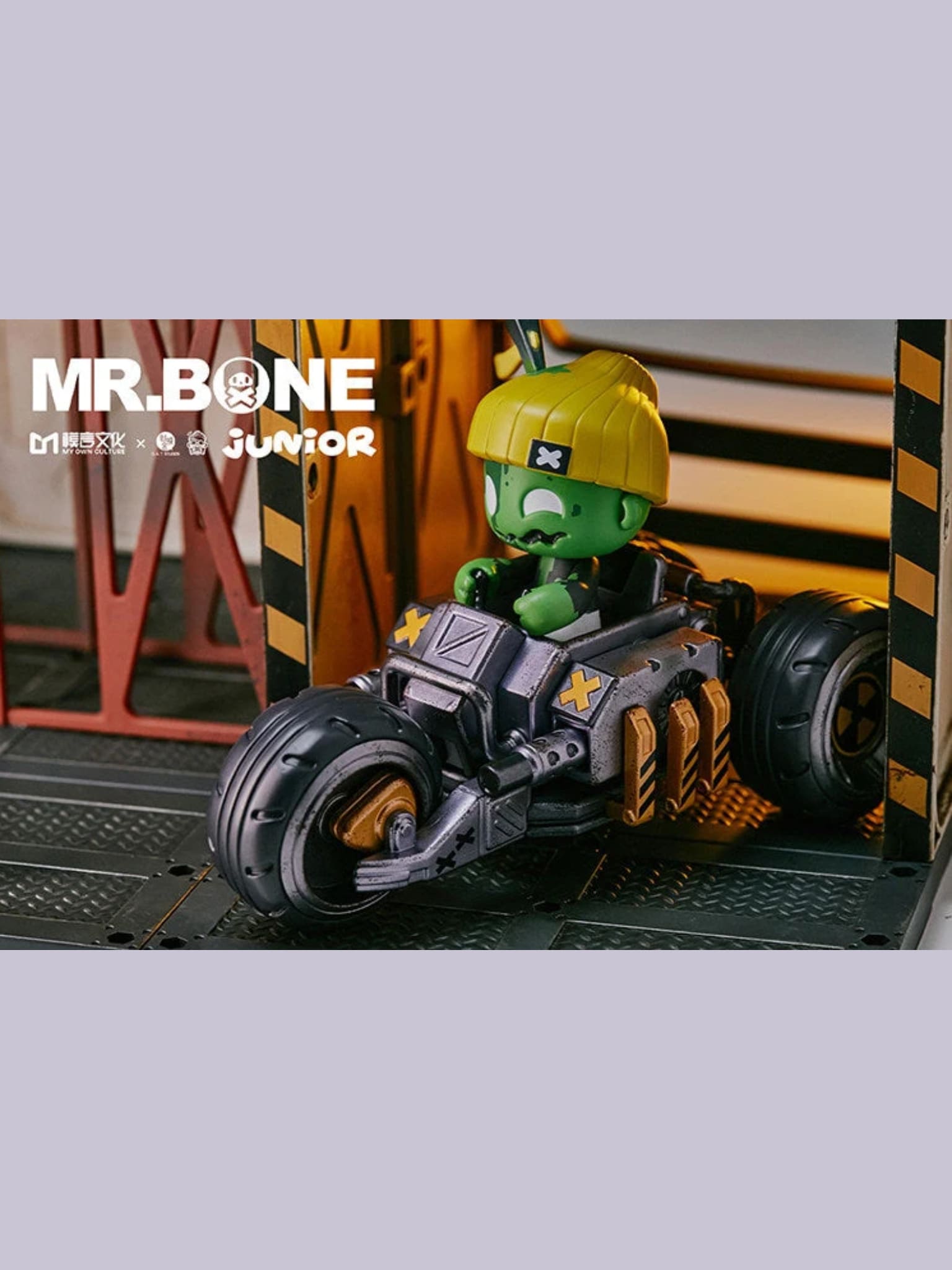 Mr.Bone JR Vehicle - Battlefield Motorcycle - Mô hình Xe Mô Tô Art Toy My Own Culture - Hình ảnh sản phẩm