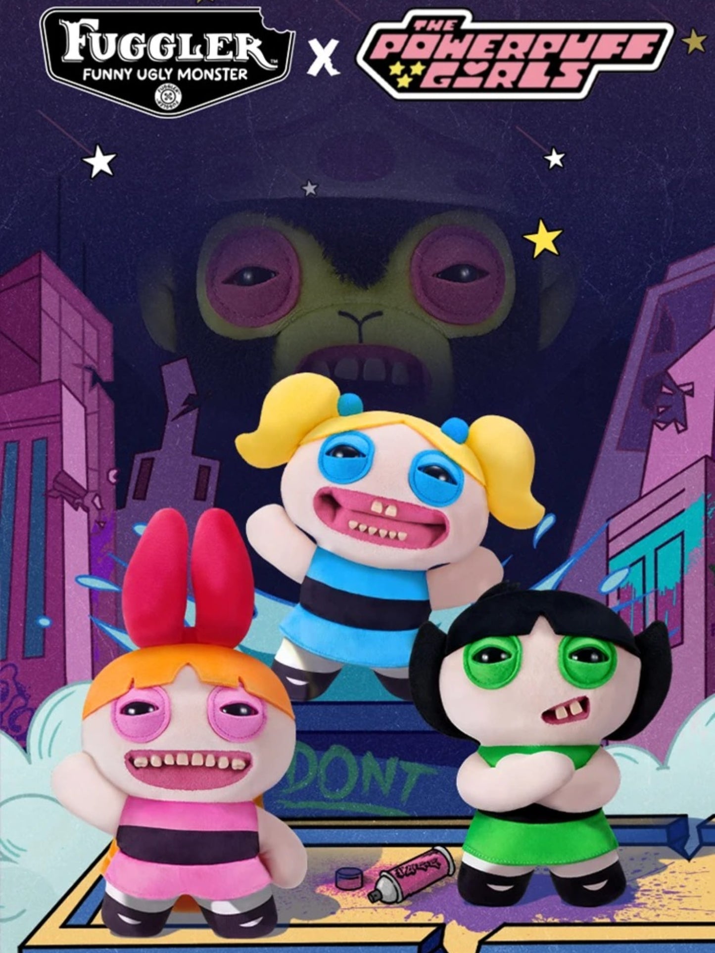Fuggler Power Puff Girls - Thú Bông Quái Vật Răng Hô Fuggler x ZURU - Hình ảnh sản phẩm