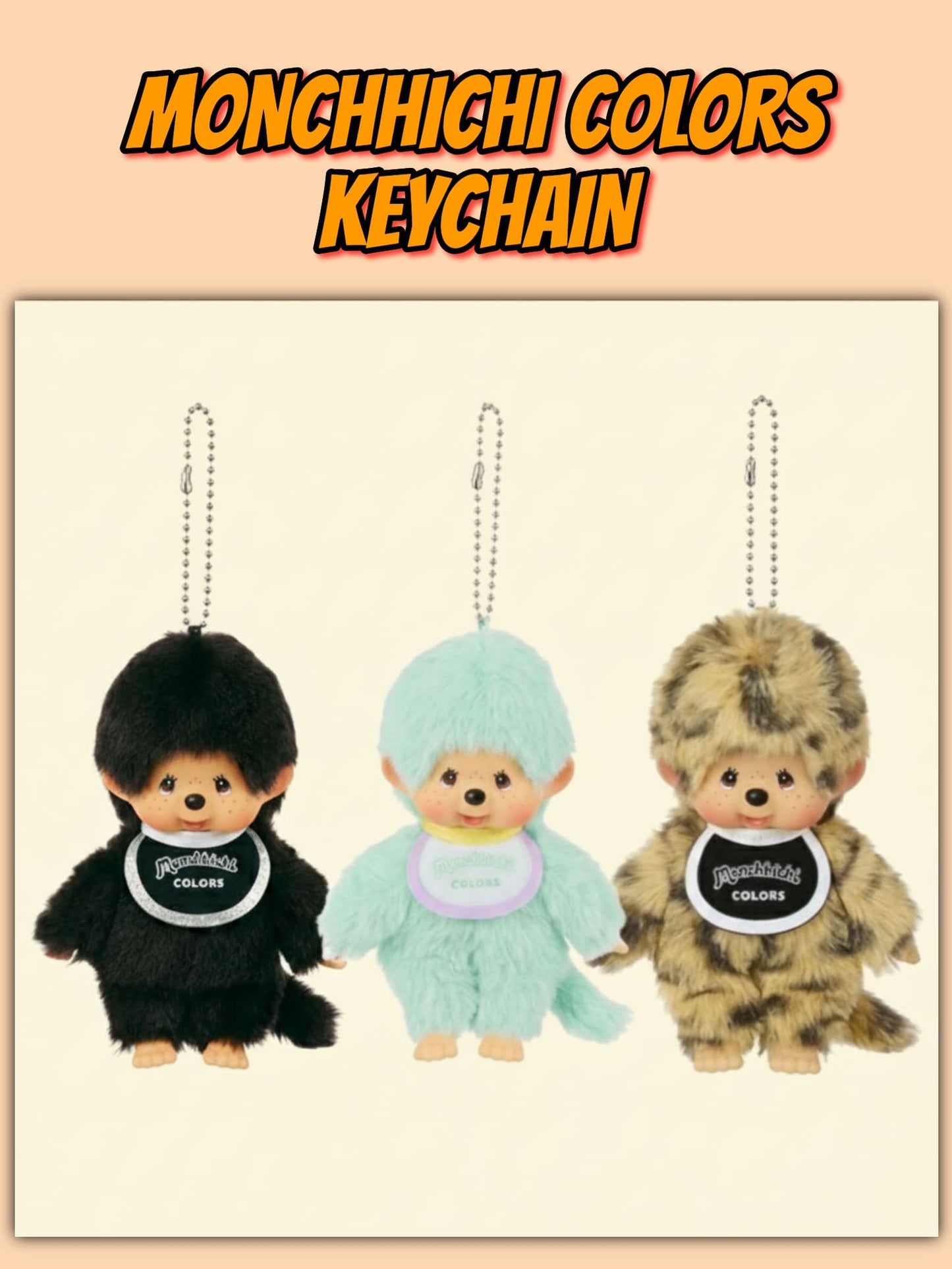 Monchhichi COLORS Keychain - Móc khóa gấu bông cao cấp - Monchhichi - Hình ảnh sản phẩm
