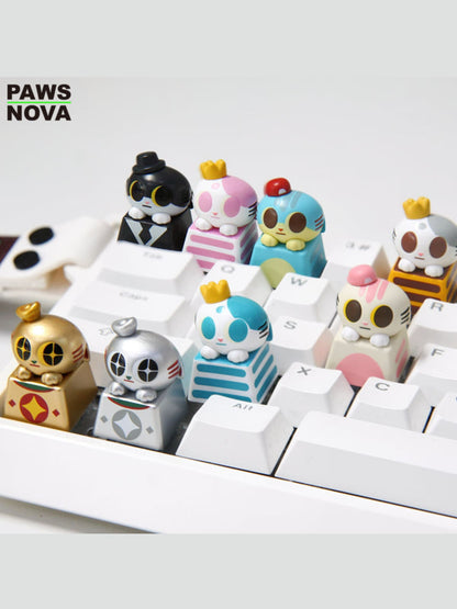DOSHIICAT FINGERTIP MINIKEYCAP BLIND BOX - Mô hình Blind Box Keycap Mèo Trang Trí Bàn Phím Pop Art Workshop - Hình ảnh bổ sung 4