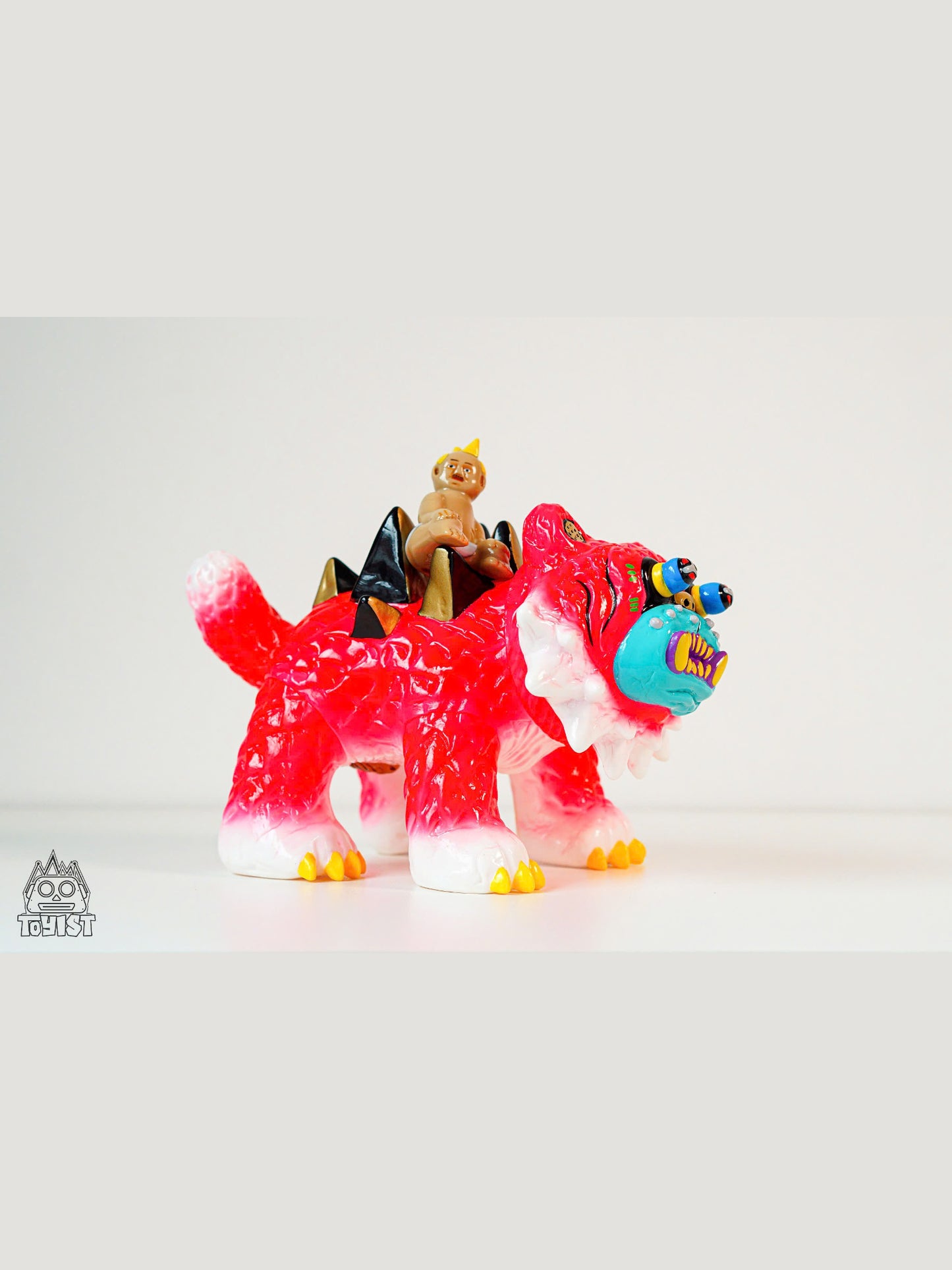 BAD Tiger Strawberry Milky Ice Colour Version - Đồ Chơi Nghệ Thuật Sofubi Kaiju One