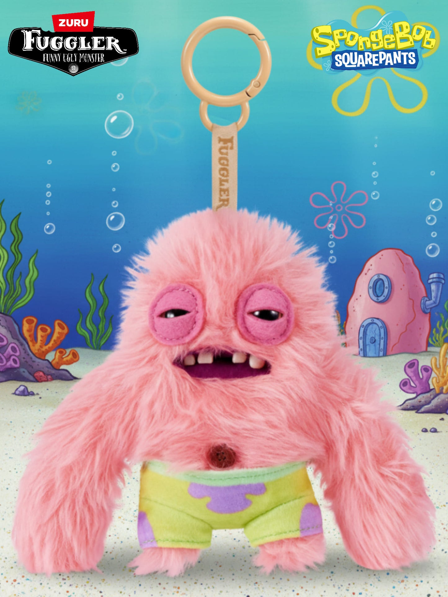 Fuggler Spongebob Keyrings - Móc Khóa Gấu Bông Răng Thưa - ZURU