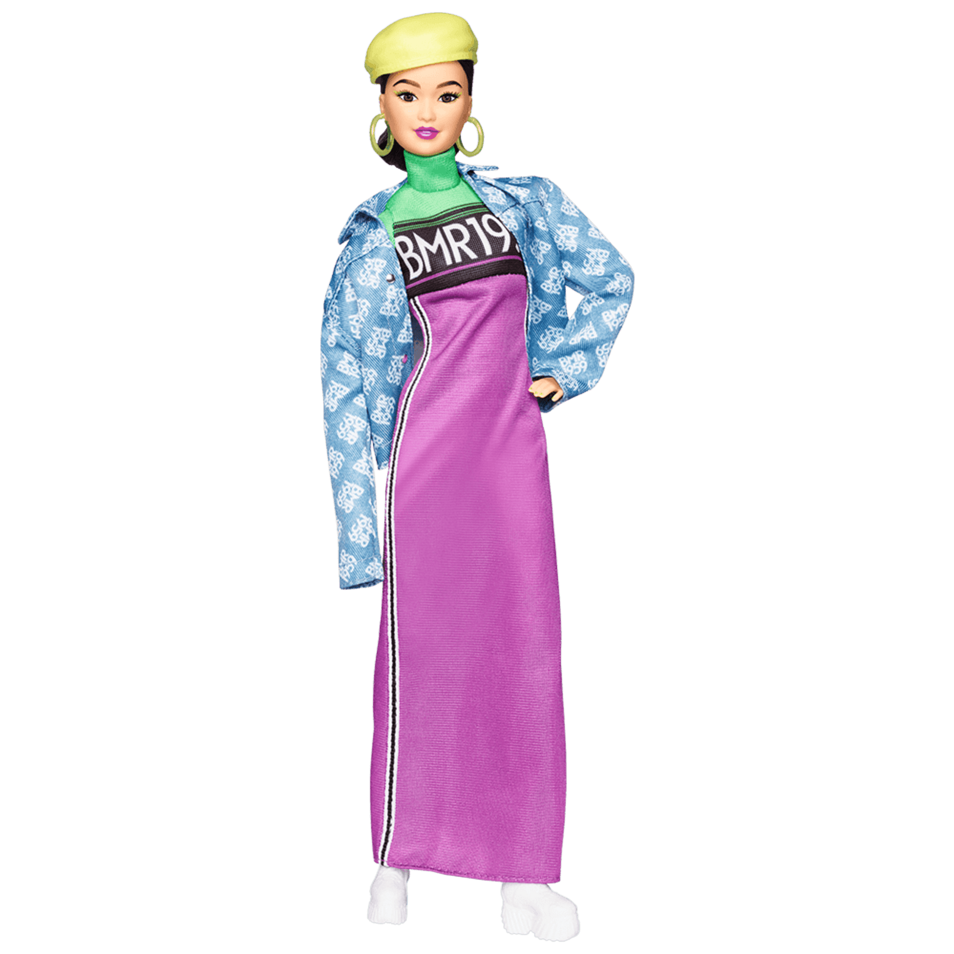 Barbie BMR1959 Doll - Neon Motocross Dress & Oversized Denim Jacket - Búp Bê Thời Trang Sưu Tầm - Mattel Signature - Hình ảnh sản phẩm