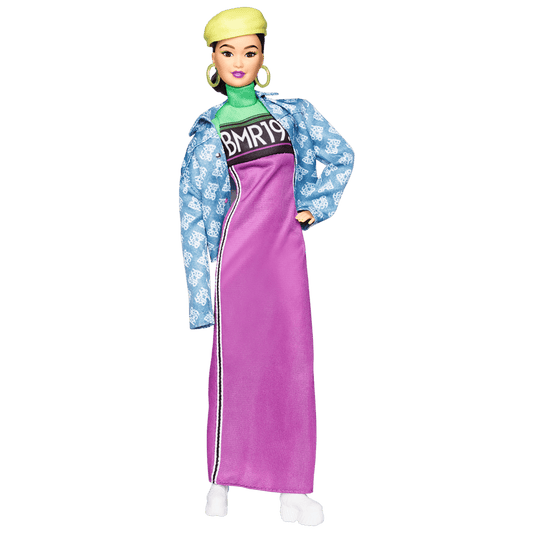 Barbie BMR1959 Doll - Neon Motocross Dress & Oversized Denim Jacket - Búp Bê Thời Trang Sưu Tầm - Mattel Signature - Hình ảnh sản phẩm