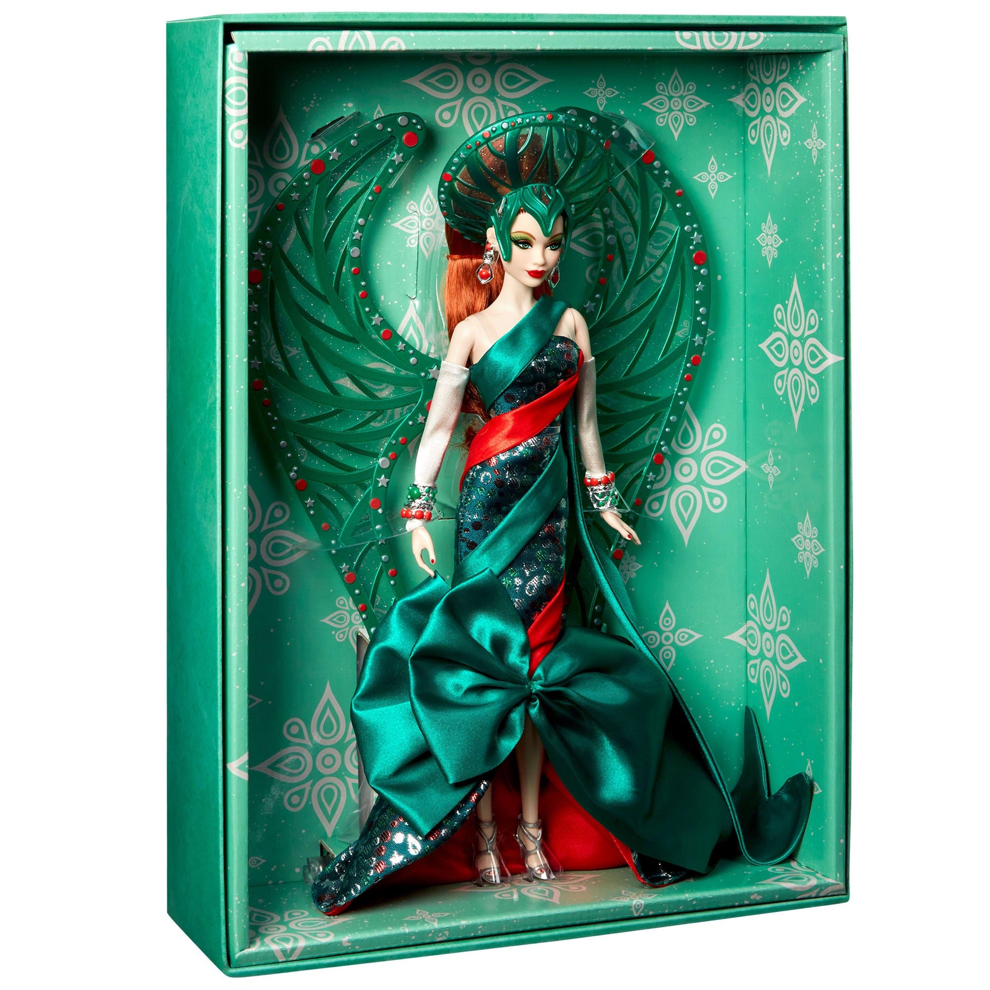 Bob Mackie Holiday Angel Barbie Doll - Búp Bê Barbie Sưu Tầm Cao Cấp - Barbie Signature HRM70 Barbie Signature - ảnh 2 - Figu