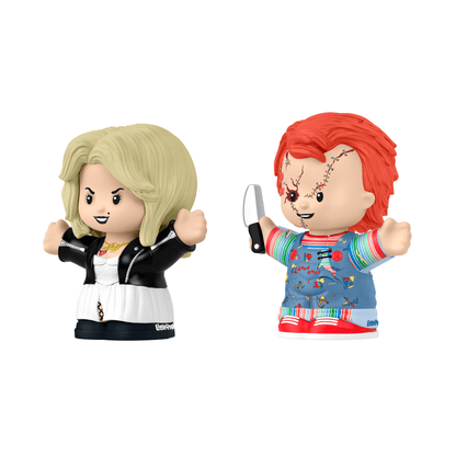 Little People Collector Bride of Chucky Movie Special Edition Set - Mô hình Figure Chucky & Tiffany - Mattel (HYM23) - Hình ảnh bổ sung 4