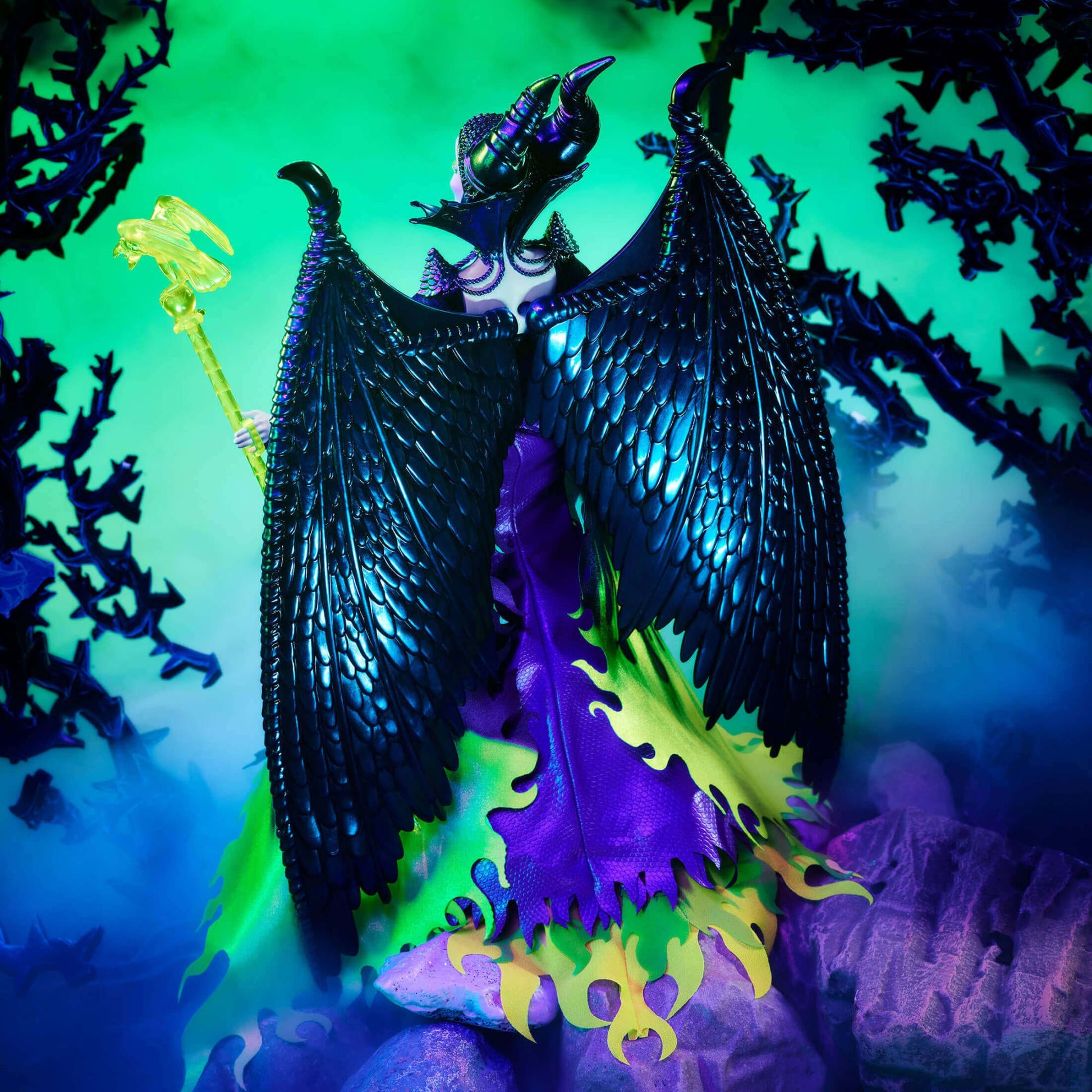 Darkness Descends Series Maleficent Doll - Búp Bê Disney Sưu Tầm Cao Cấp - Mattel Creations - Hình ảnh bổ sung 4