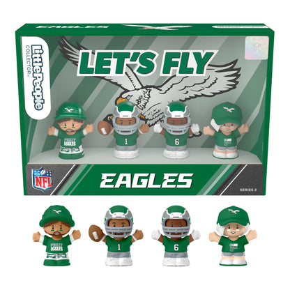 Little People Collector Philadelphia Eagles Alternate Jersey Figure Set - Bộ Mô Hình Cầu Thủ NFL Sưu Tầm - Mattel - Hình ảnh sản phẩm