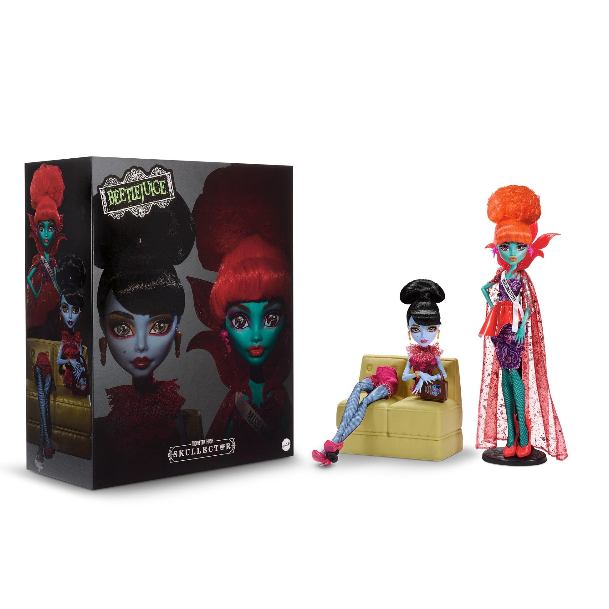 Monster High® Skullector™ Beetlejuice Afterlife Waiting Room Doll 2-Pack