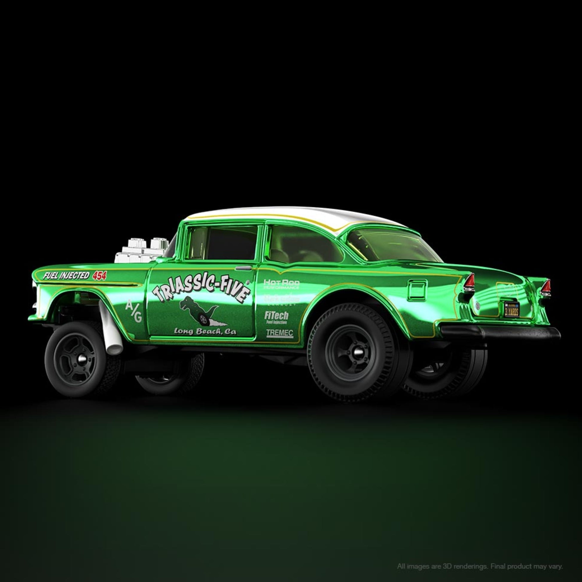 HWC Special Edition ’55 Chevy Bel Air Gasser - Xe Mô Hình Cao Cấp Hot Wheels HGW21 - Hình ảnh bổ sung 5