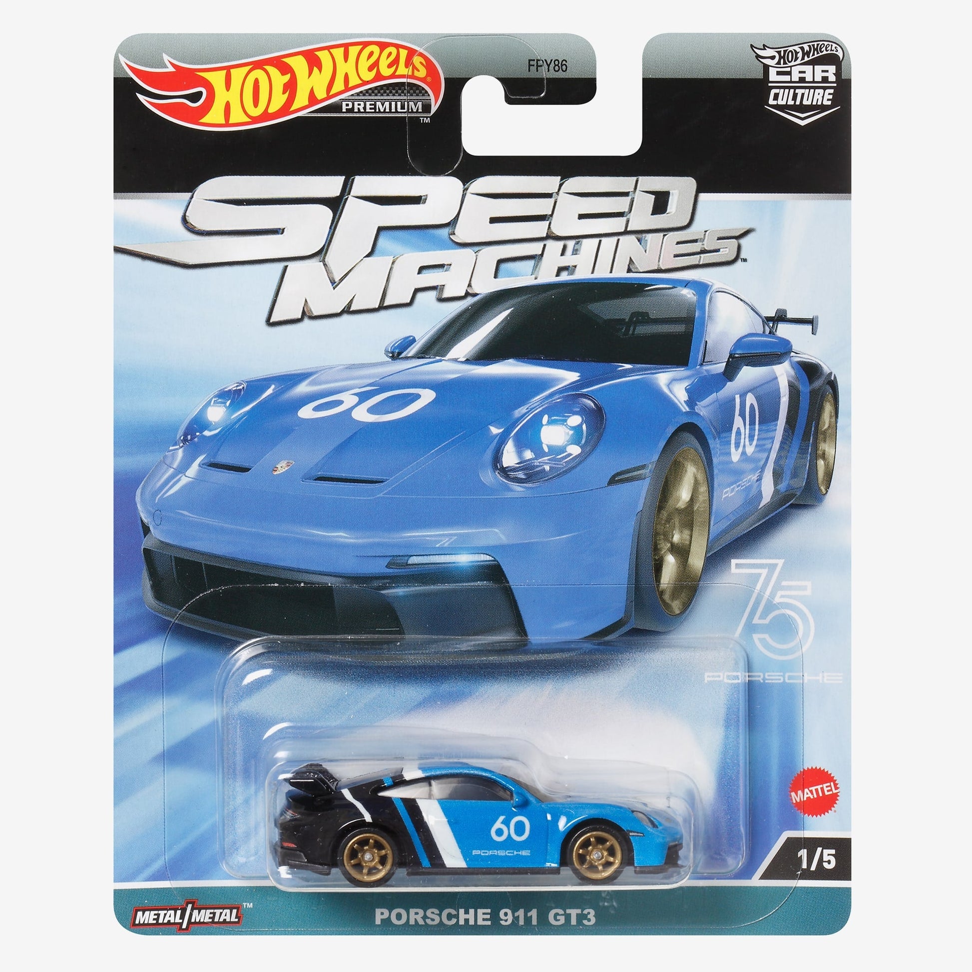 Hot Wheels Car Culture Circuit Legends Porsche 911 GT3 - Mô Hình Xe Đua Tỉ Lệ 1:64 - HKC44 - Hình ảnh sản phẩm