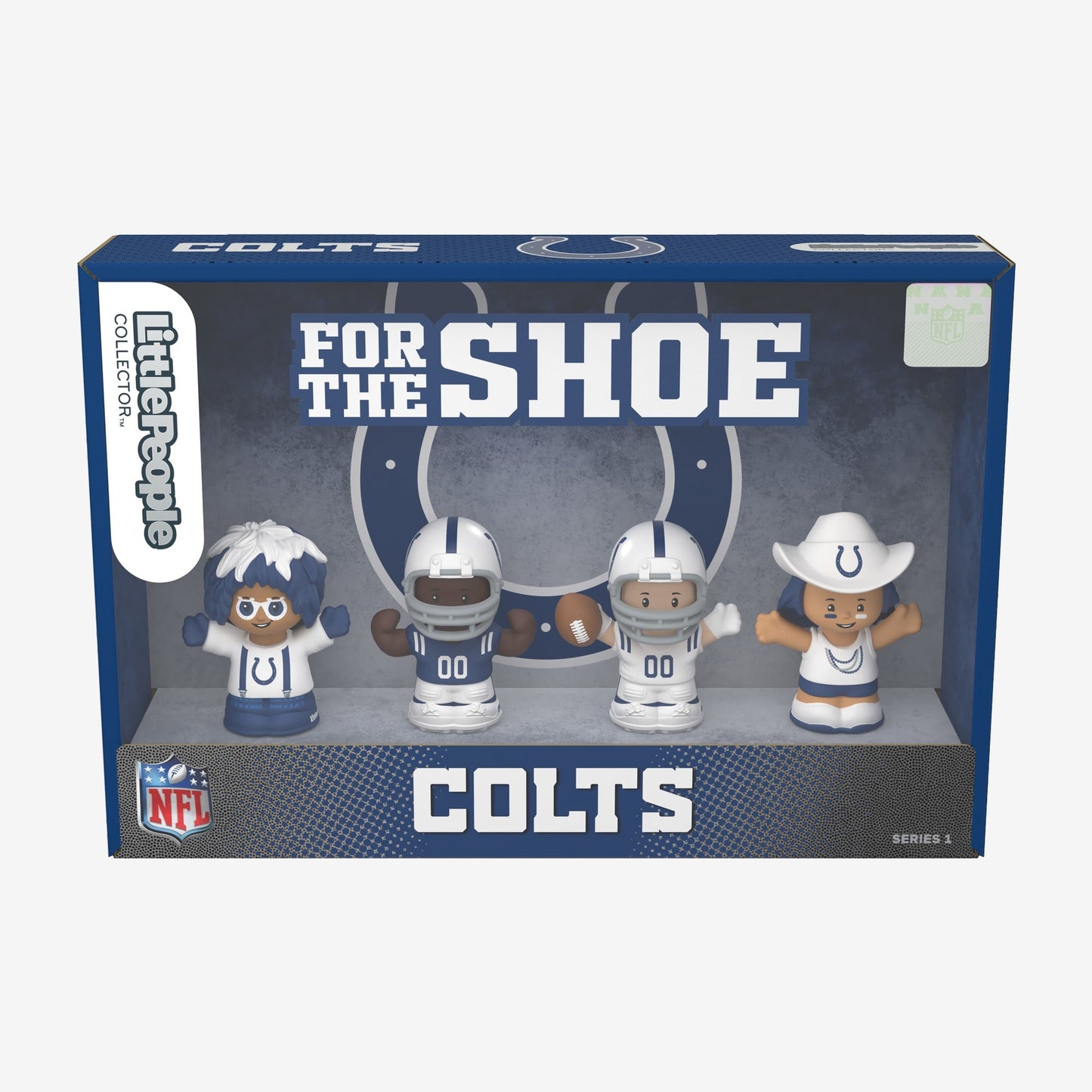 Little People Collector x NFL Indianapolis Colts Set - Bộ Nhân Vật Sưu Tầm Bóng Bầu Dục Mỹ - Mattel HNJ45 Mattel - ảnh 2 - Co