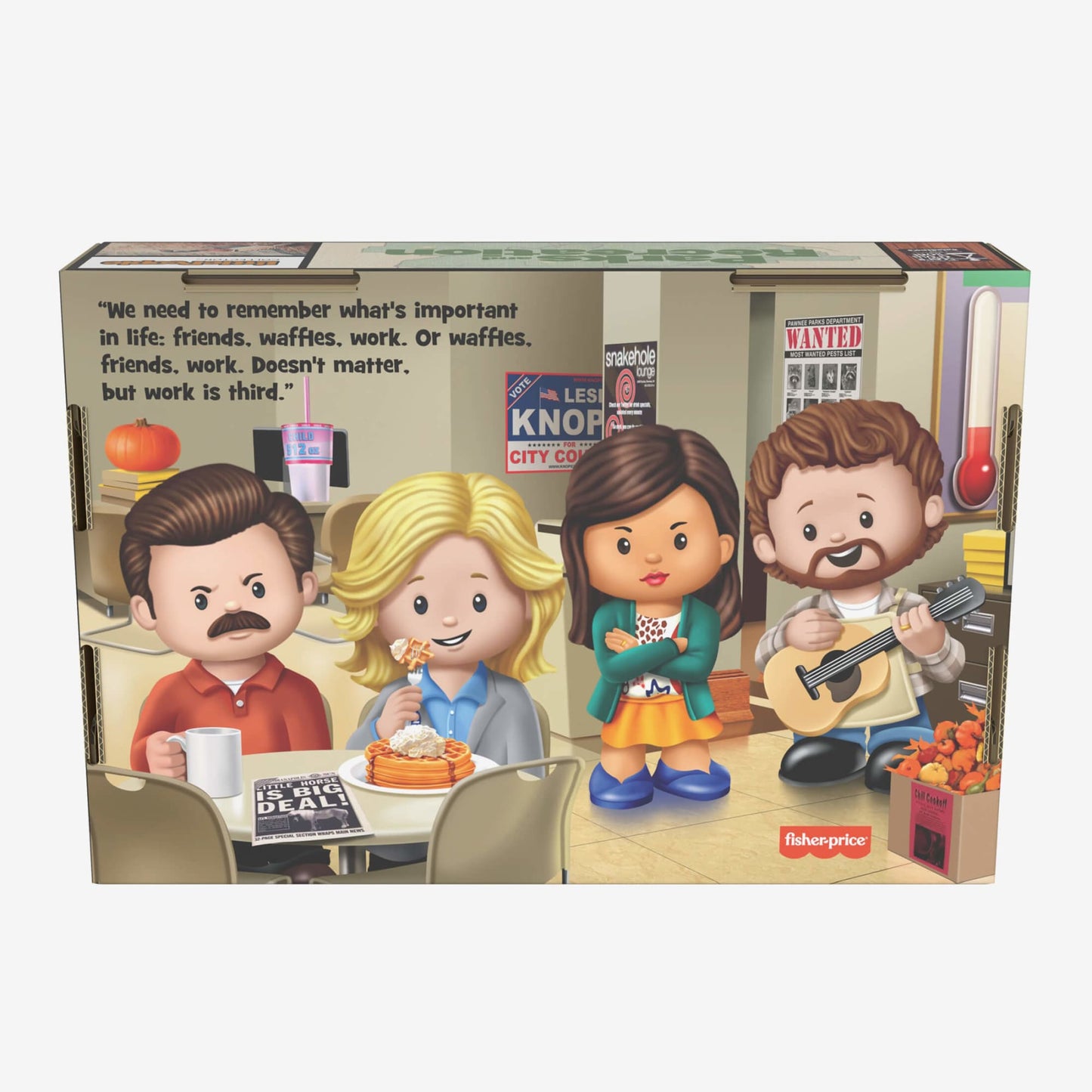 Fisher-Price Little People Collector Parks and Recreation Set - Bộ Mô Hình Nhân Vật Sưu Tầm - Mattel - Hình ảnh bổ sung 8