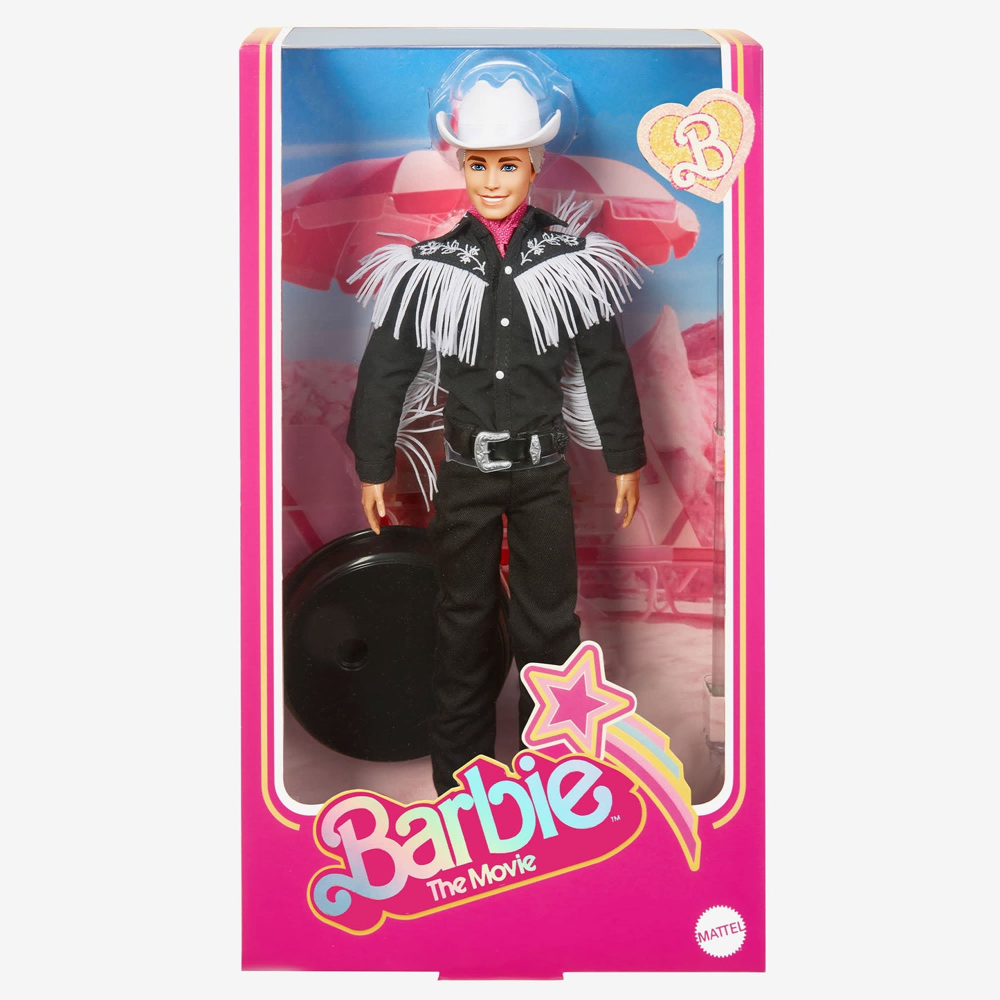 Ken Doll in Black and White Western Outfit – Barbie The Movie - Búp Bê Ken Cao Bồi - Mattel Creations Mattel - ảnh 8 - Búp bê