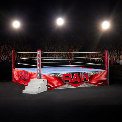 WWE Ultimate Edition RAW Ring and WWE Superstar Rhea Ripley Figure - Bộ Võ Đài và Mô Hình Sưu Tầm - Mattel - Góc nhìn khác 3