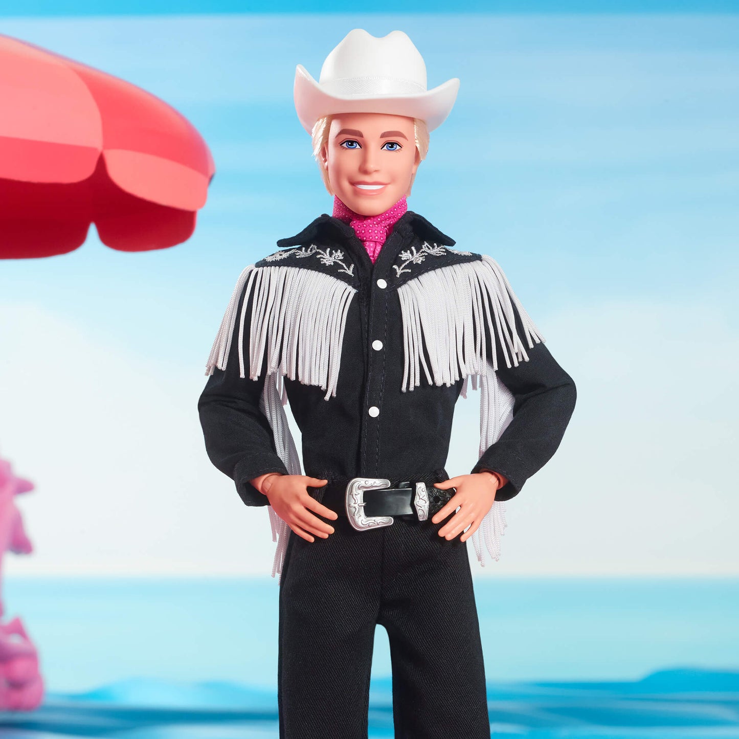 Ken Doll in Black and White Western Outfit – Barbie The Movie - Búp Bê Ken Cao Bồi - Mattel Creations Mattel - ảnh 3 - Búp bê