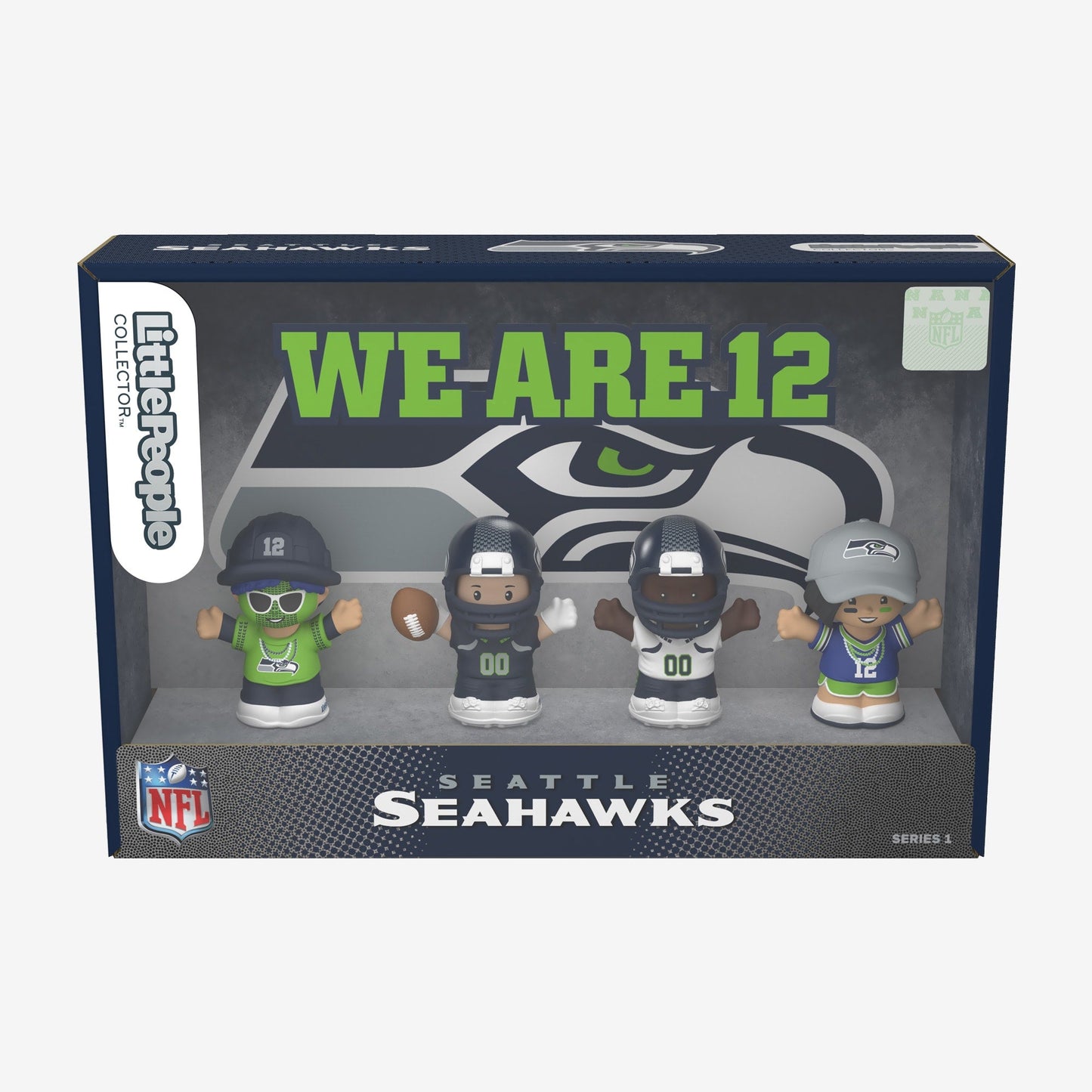 Little People Collector x NFL Seattle Seahawks Set - Bộ Mô Hình Sưu Tầm Thể Thao - Mattel - Hình ảnh bổ sung 9