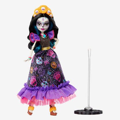 Monster High Howliday Día De Muertos Skelita Calaveras Doll - Búp Bê Sưu Tầm Cao Cấp - Mattel HNF96 - Hình ảnh chi tiết 2
