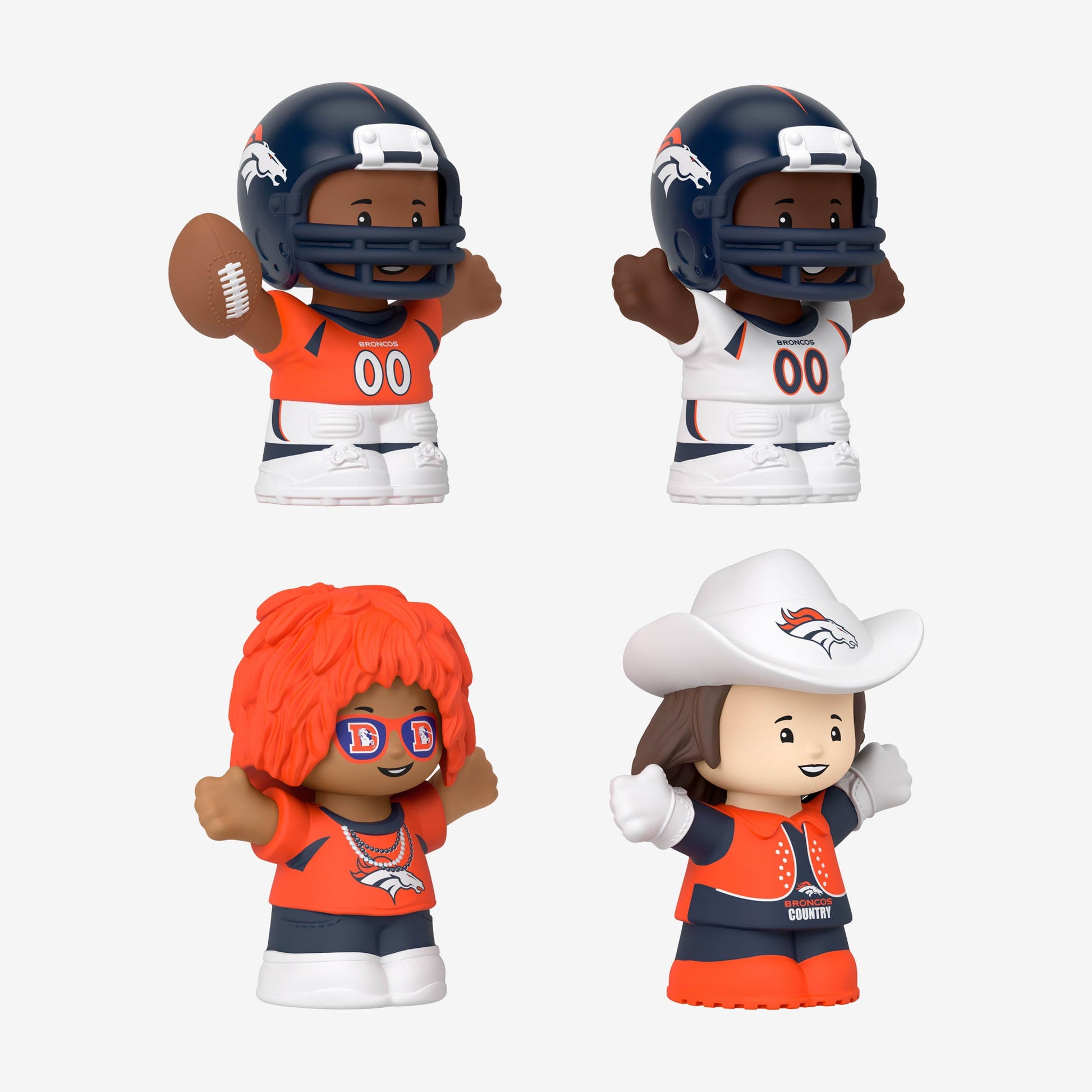 Little People Collector x NFL Denver Broncos Set - Bộ Mô Hình Sưu Tầm NFL - Mattel HNJ41 - Hình ảnh bổ sung 6