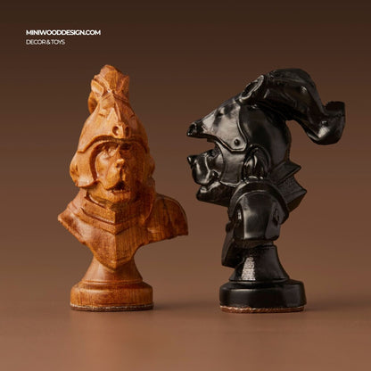 Bộ Cờ Vua: Triều Đại Chó - Cờ vua gỗ thủ công cao cấp - Miniwood Design