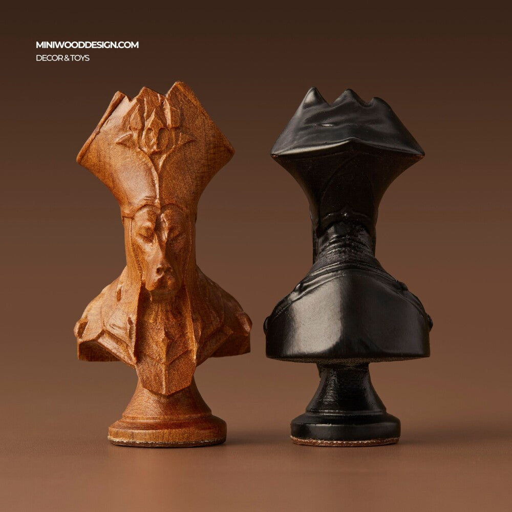 Bộ Cờ Vua: Triều Đại Chó - Cờ vua gỗ thủ công cao cấp - Miniwood Design