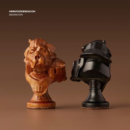 Bộ Cờ Vua: Triều Đại Chó - Cờ vua gỗ thủ công cao cấp - Miniwood Design